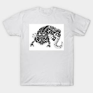 ajolote in xochimilco art, the axolotl zentangle art T-Shirt